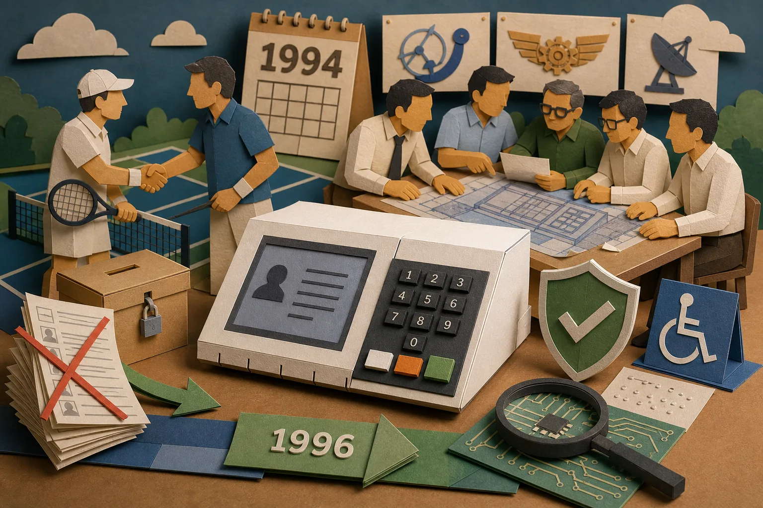 Projeto da urna eletrônica nacional começou em 1994 para substituir o voto em papel