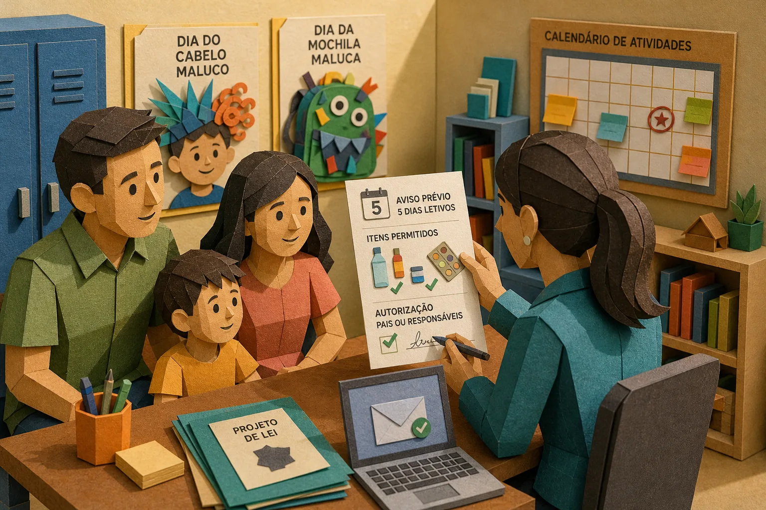 Projeto de lei em MT prevê aval dos pais para atividades temáticas em escolas