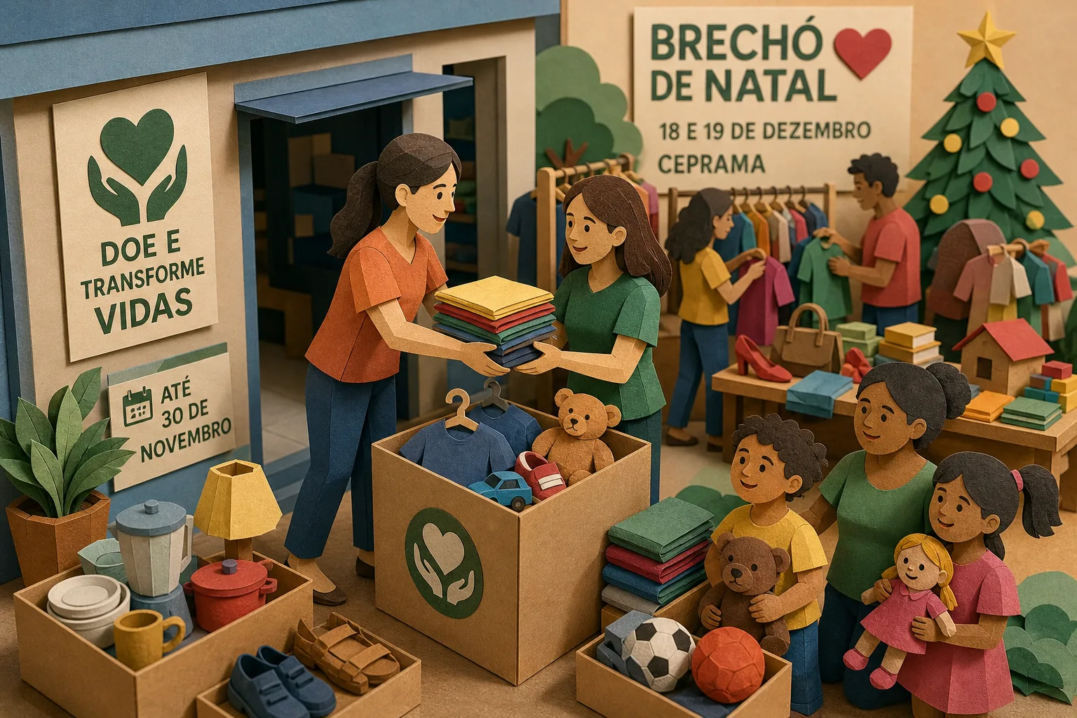 Projeto solidário recebe doações para bazar de fim de ano na capital maranhense