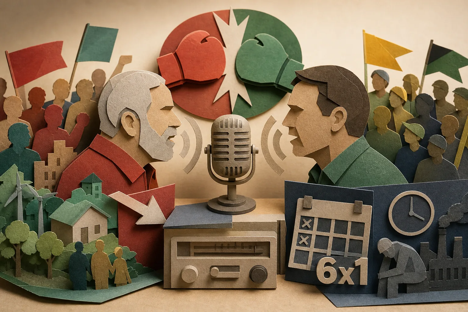 Propagandas de Lula e Flávio no rádio priorizam confronto direto e escala 6x1