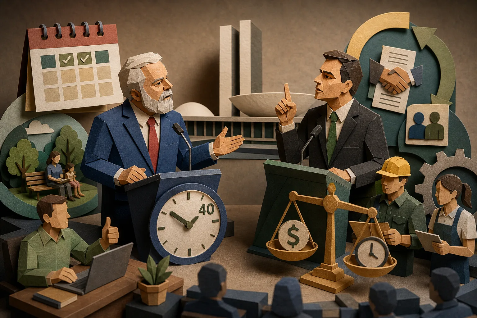 Proposta de redução da carga horária semanal gera divergência entre Lula e Flávio