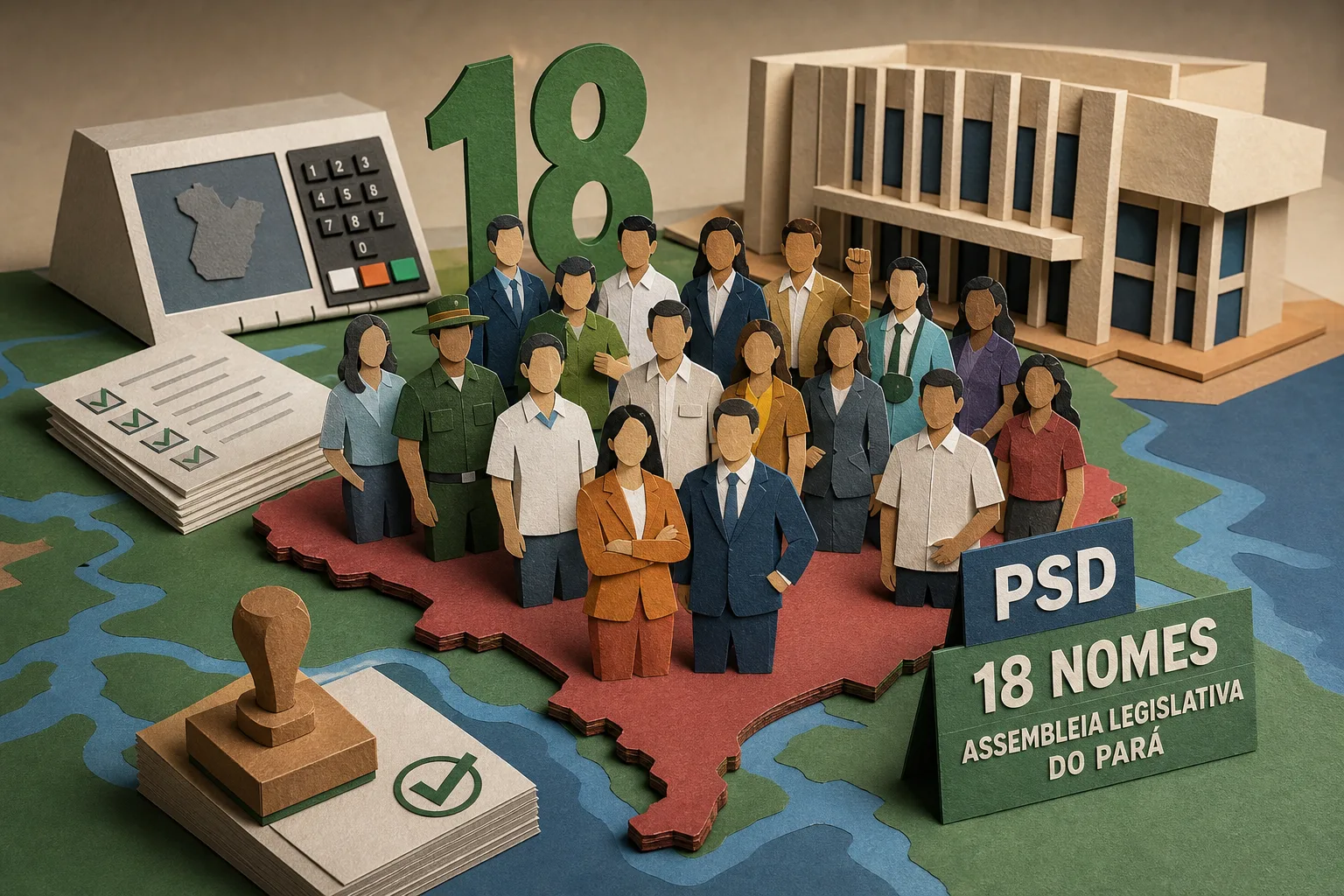 PSD lança dezoito nomes na disputa por vagas na Assembleia Legislativa do Pará