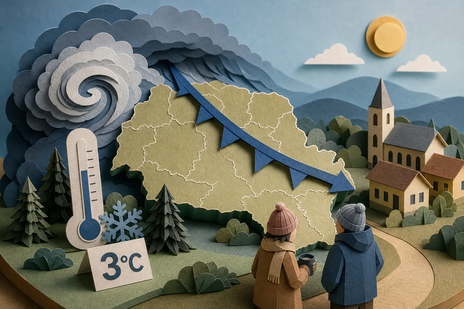 Queda brusca de temperatura traz frio atípico ao Paraná durante o fim de semana