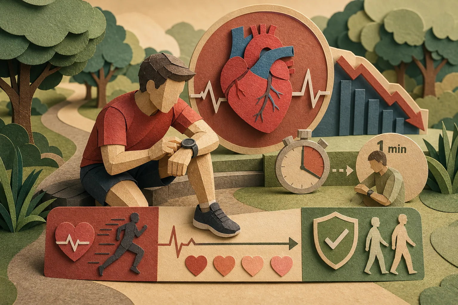Queda da frequência cardíaca pós-treino indica saúde do coração e longevidade
