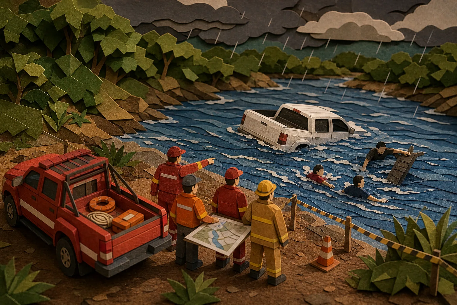 Queda de veículo no Rio Grande deixa dois mortos e um sobrevivente no interior de SP