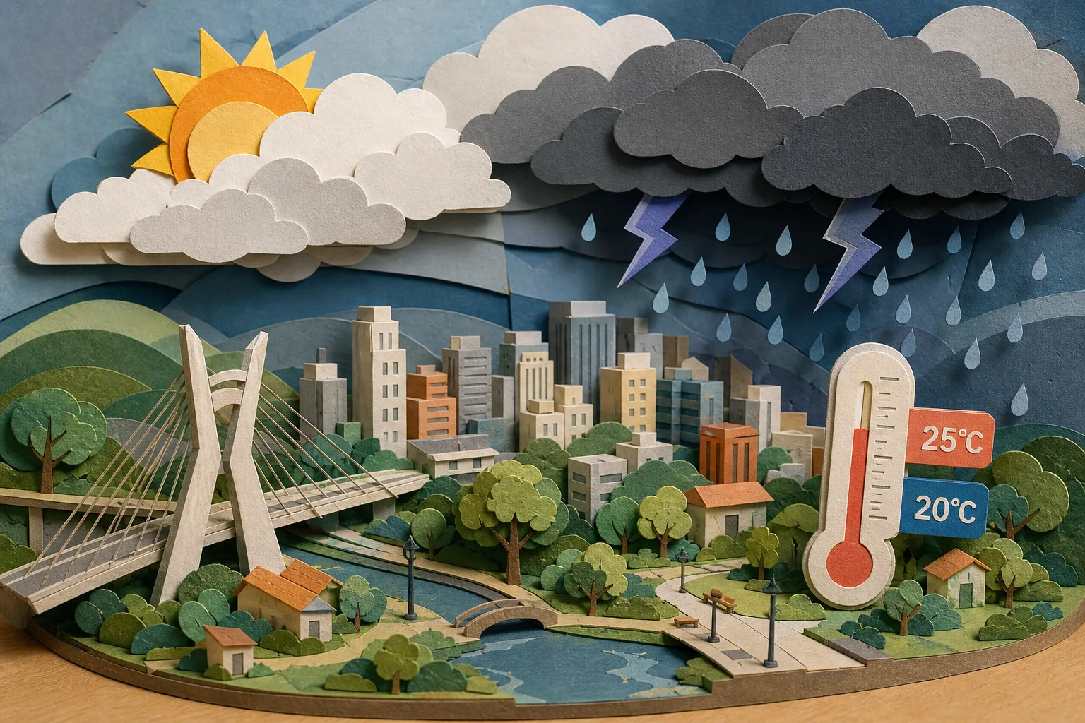 Quinta-feira em Osasco deve ter períodos de sol e chuva com trovoadas
