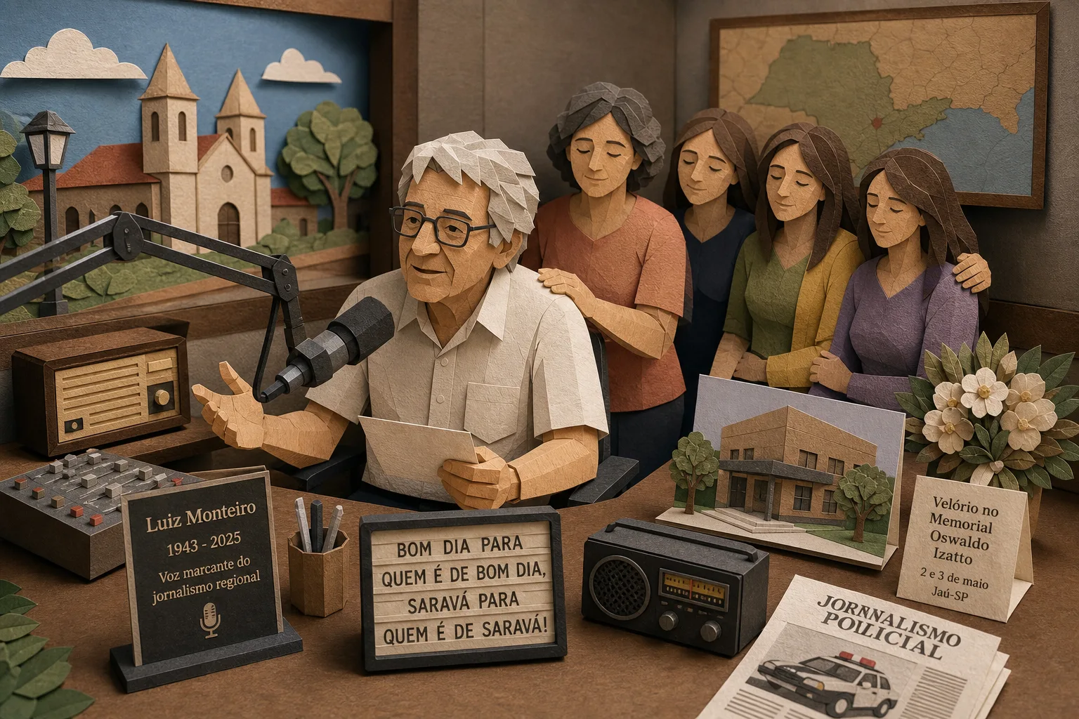 Radialista e comunicador Luiz Monteiro falece aos 82 anos em Jaú