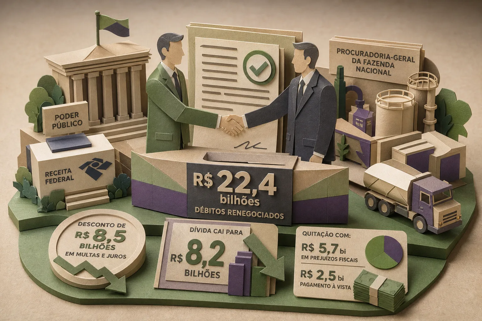 Raízen acerta renegociação de R$ 22,4 bilhões em débitos com a Fazenda Nacional