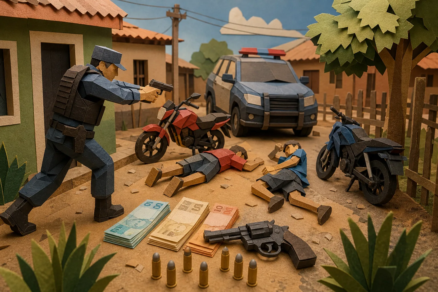 Reação de policial a série de roubos no Ceará deixa um morto e adolescente ferido