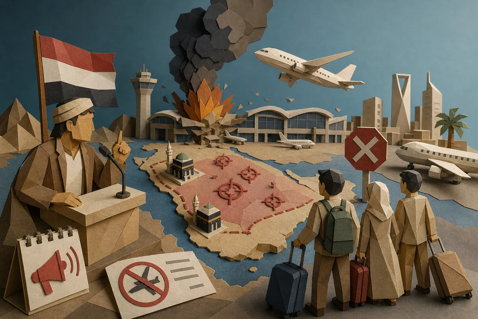 Rebeldes iemenitas alertam companhias aéreas sobre perigo em voos na Arábia Saudita