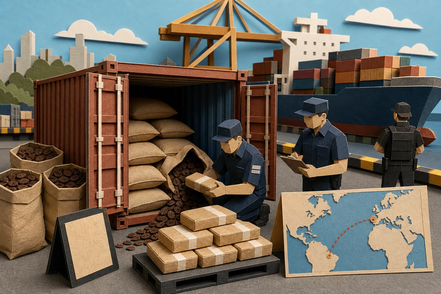 Receita Federal intercepta 366 kg de cocaína em lote de café no Porto de Santos