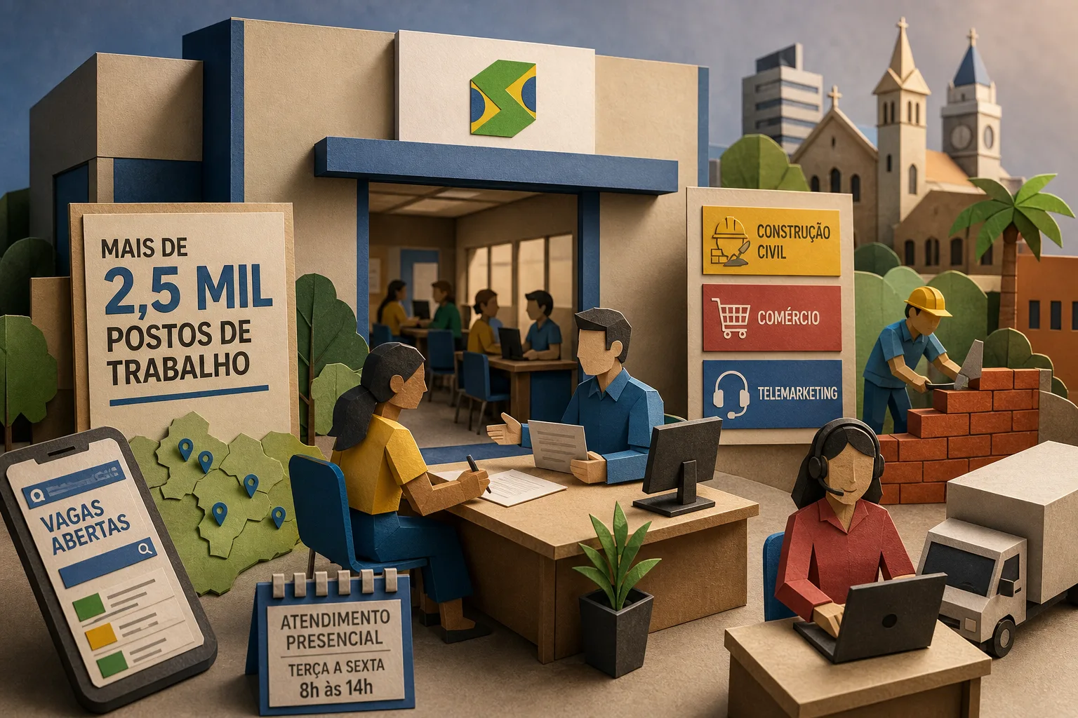 Rede do Sine disponibiliza mais de 2,5 mil postos de trabalho em cidades da Paraíba