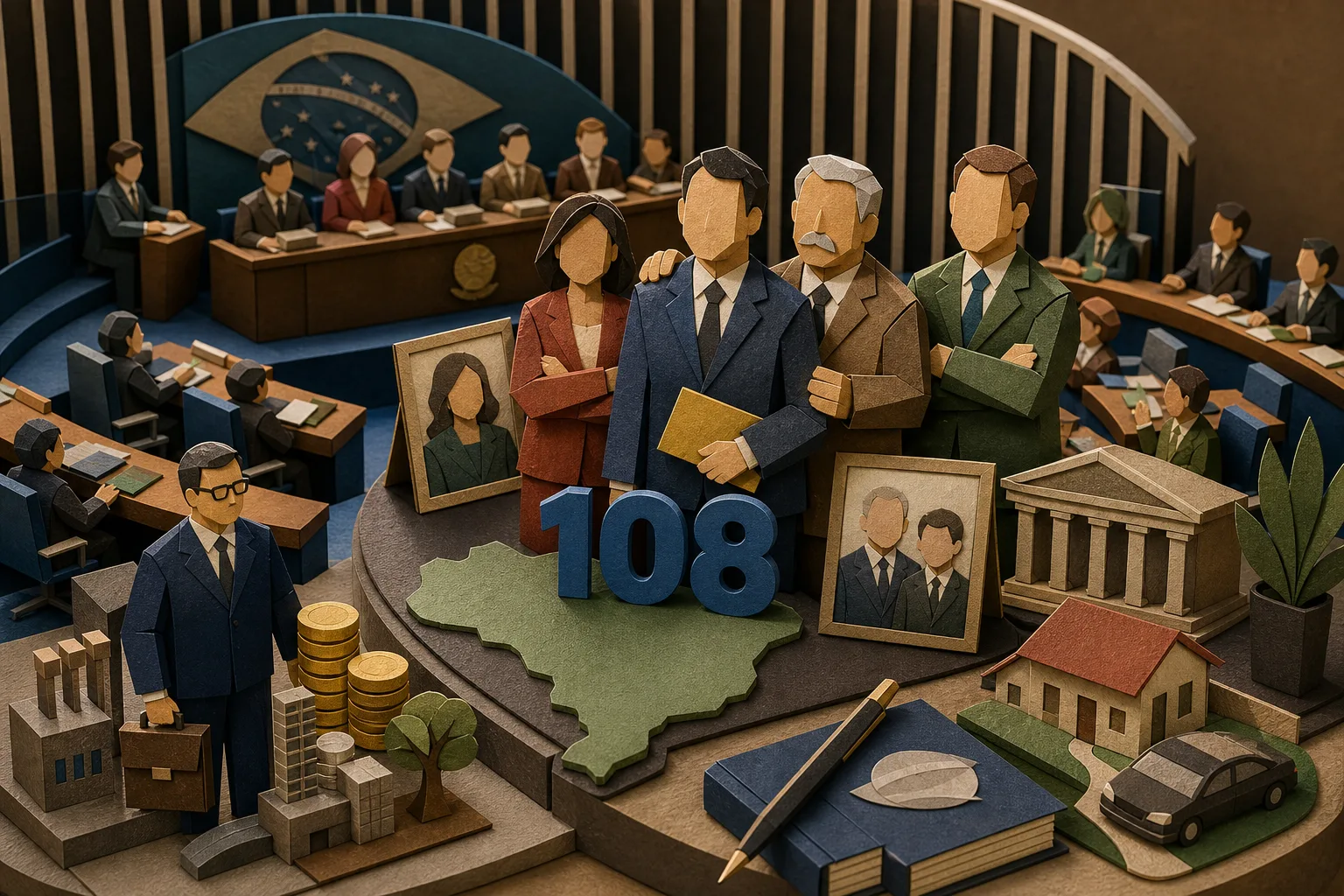 Renovação no Senado traz 108 suplentes com presença de parentes e empresários