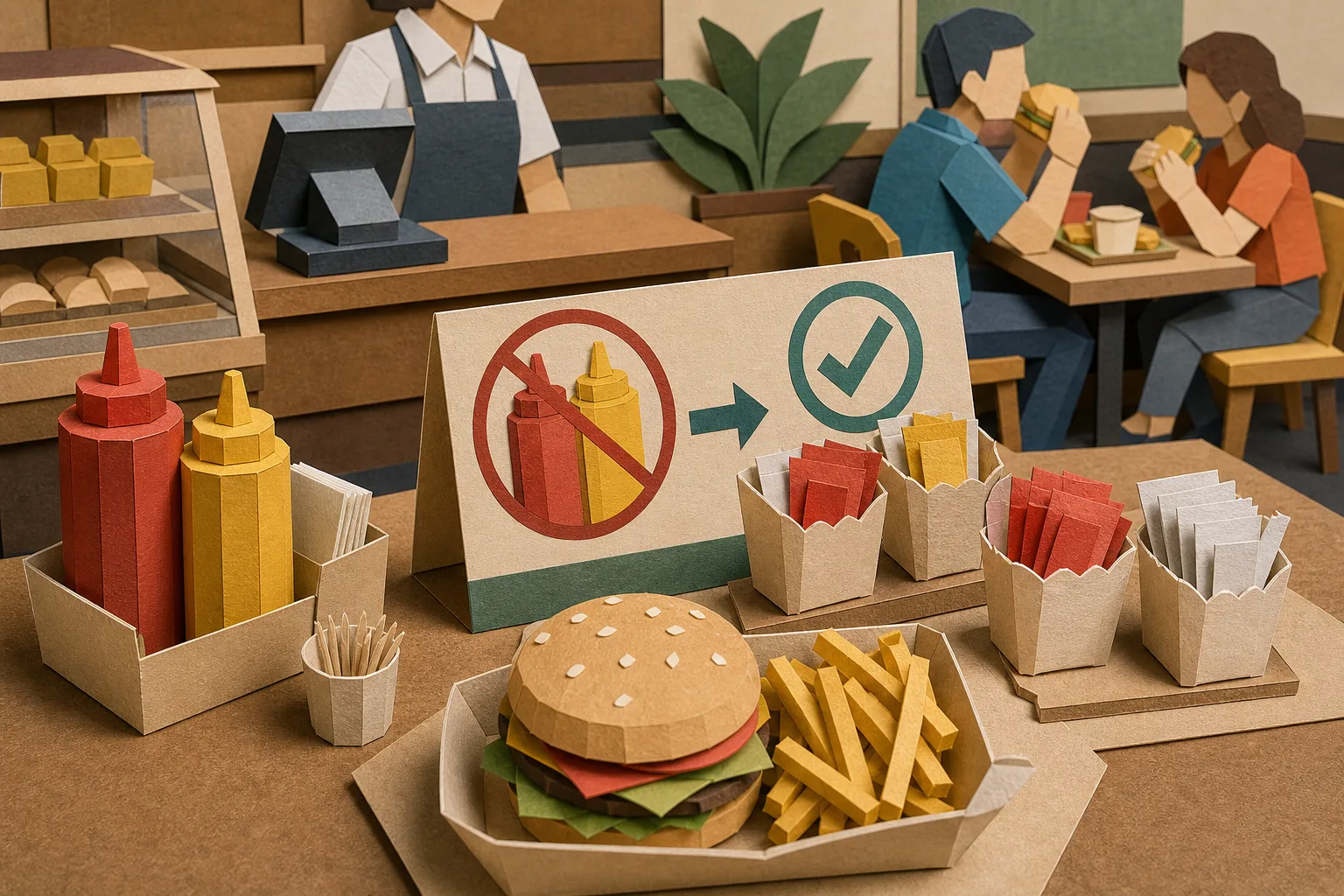 Restaurantes de SP devem trocar bisnagas de condimentos por porções individuais