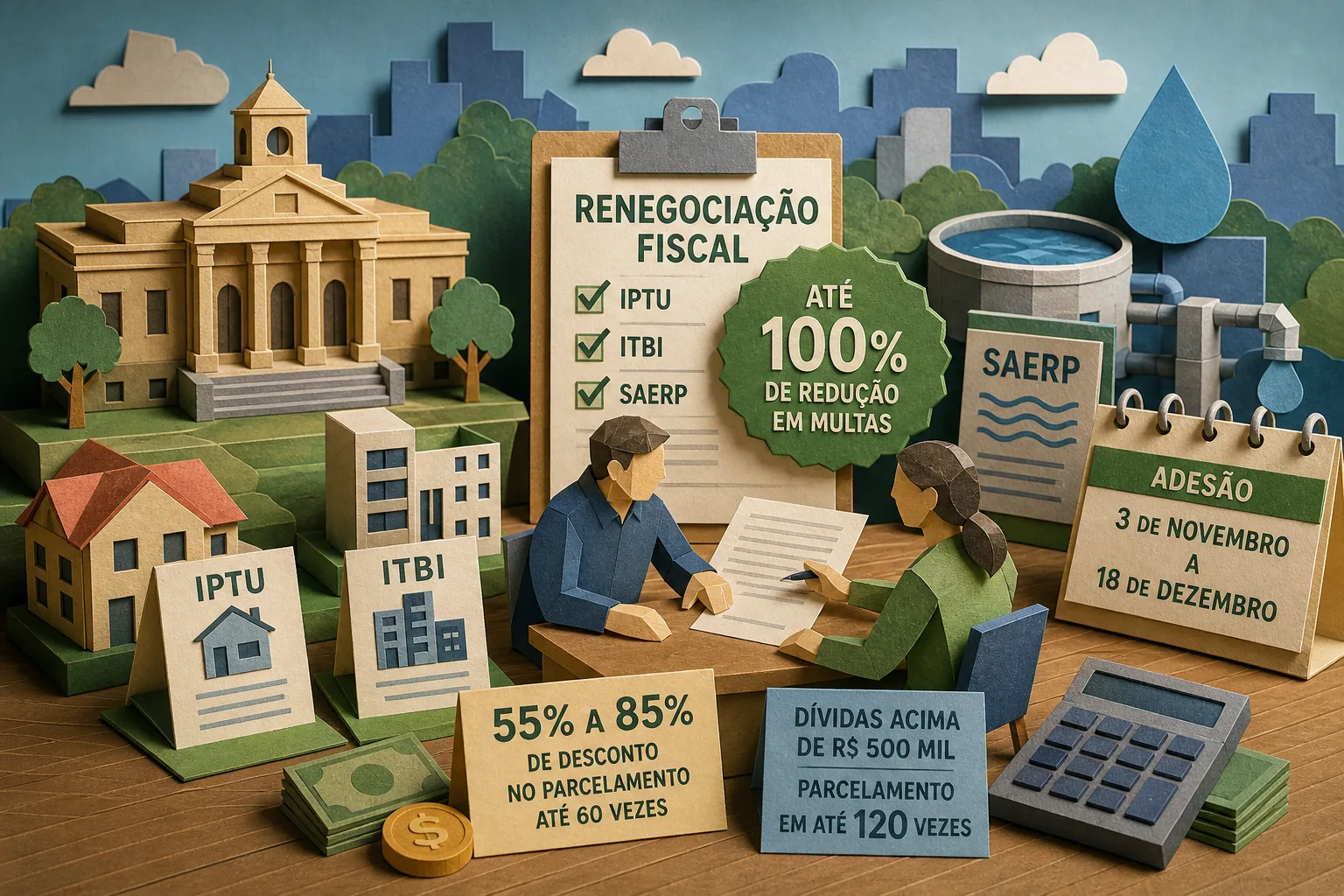 Ribeirão Preto abre renegociação fiscal com até 100% de redução em multas