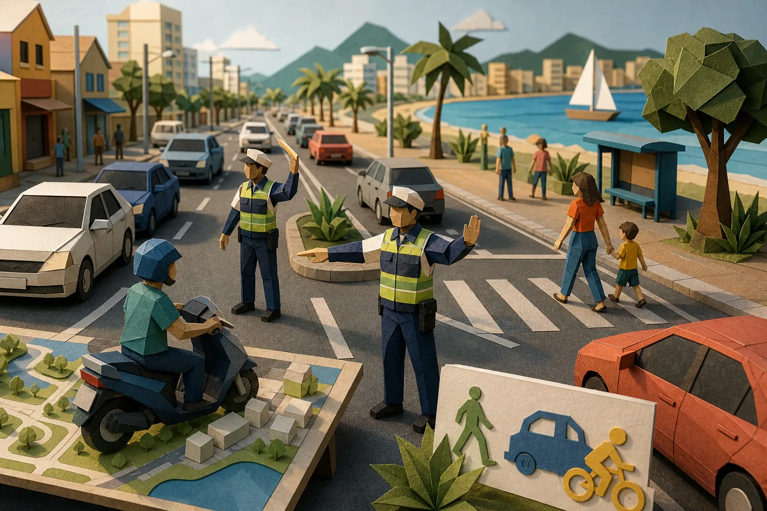 Rio das Ostras ganha agentes para organizar tráfego e conscientizar motoristas