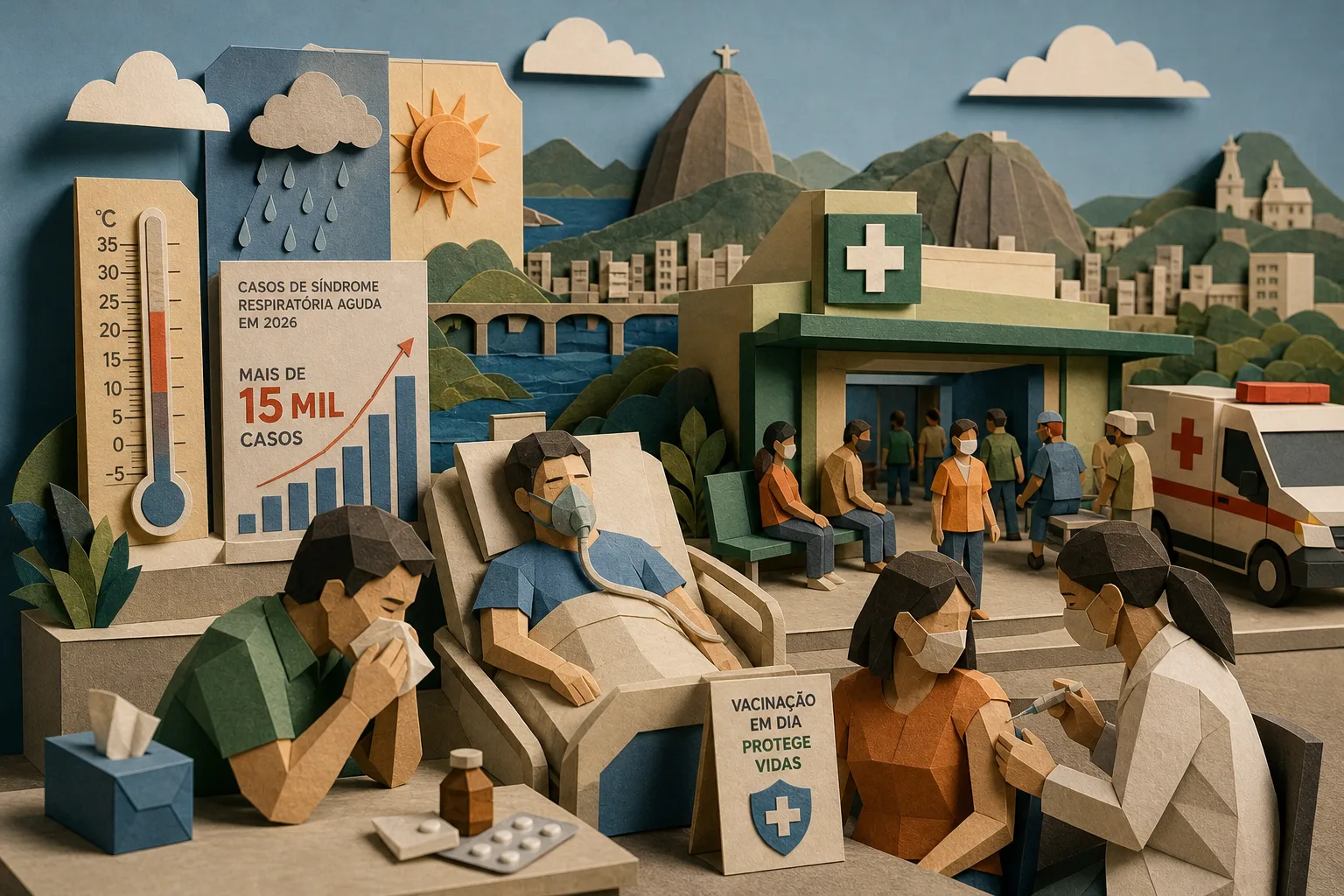 Rio de Janeiro tem mais de 15 mil casos de síndrome respiratória aguda em 2026