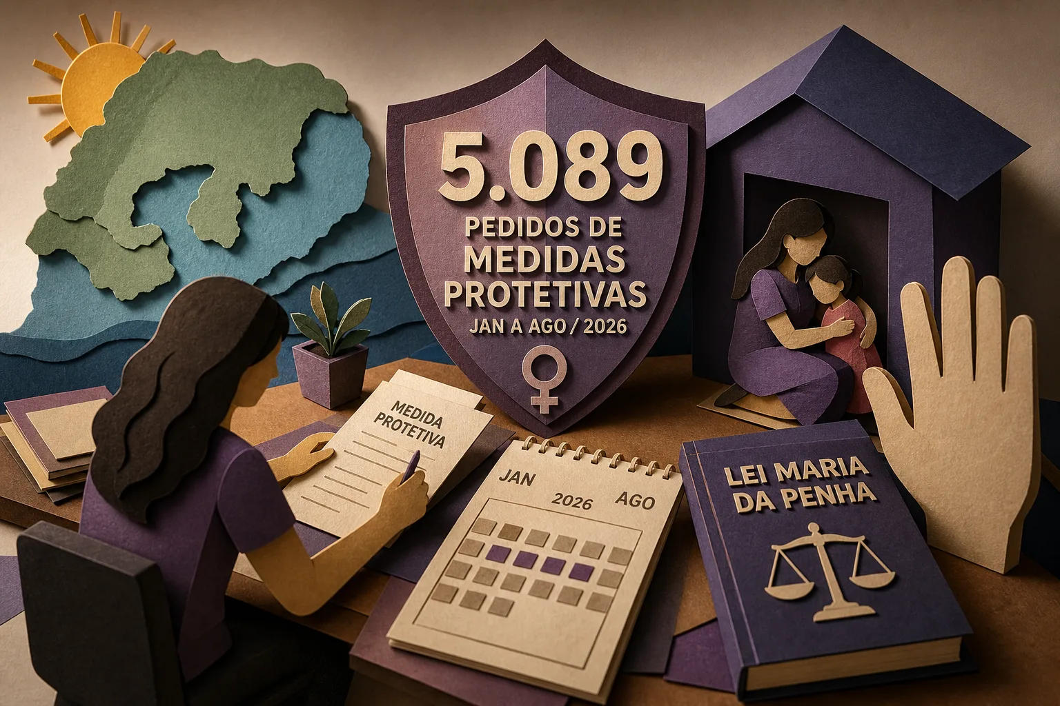 RN registra mais de 5 mil pedidos de medidas protetivas em 2026