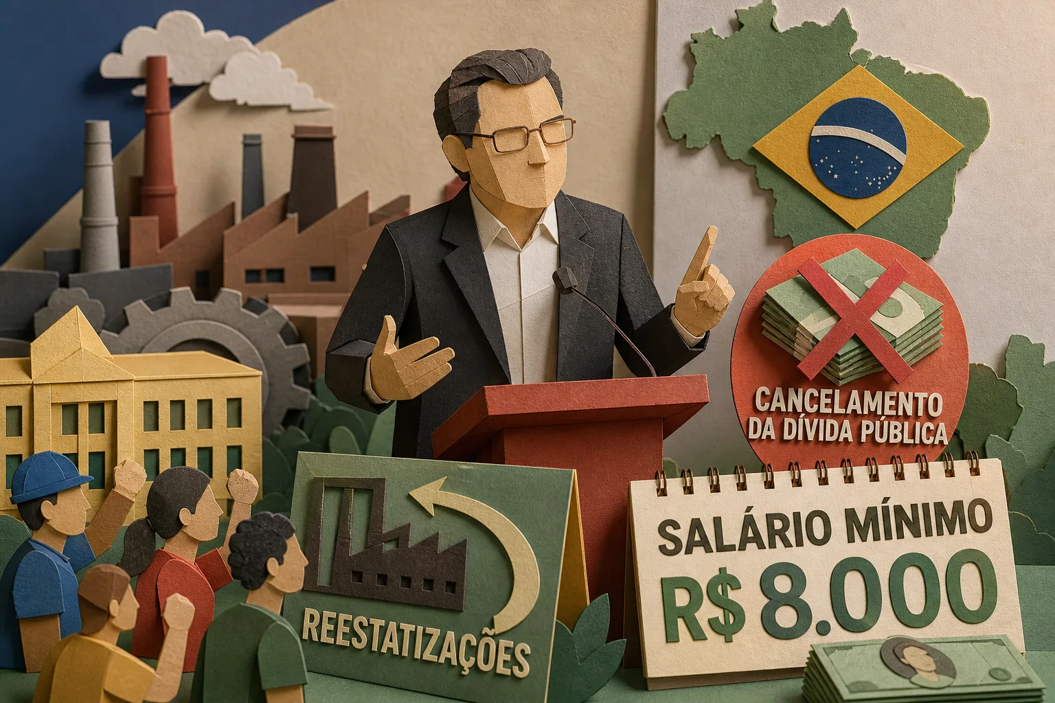 Rui Costa Pimenta defende reestatizações e salário mínimo de 8 mil reais