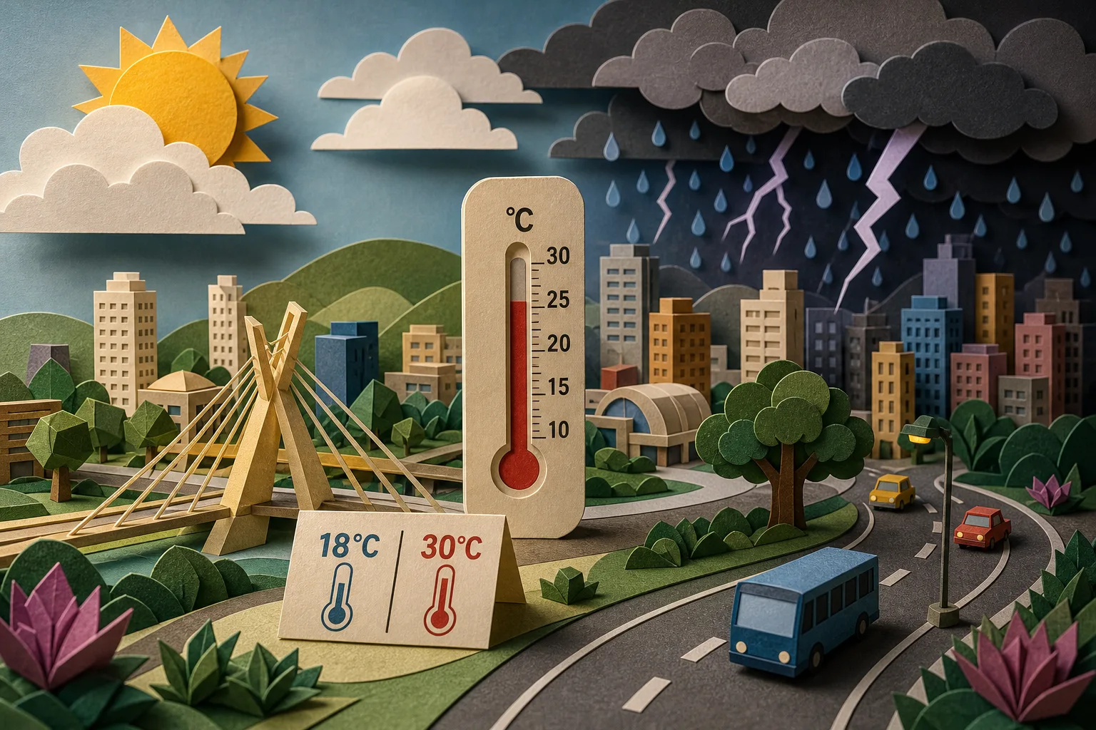 Santo André deve registrar calor de até 30ºC e pancadas com trovoadas à noite