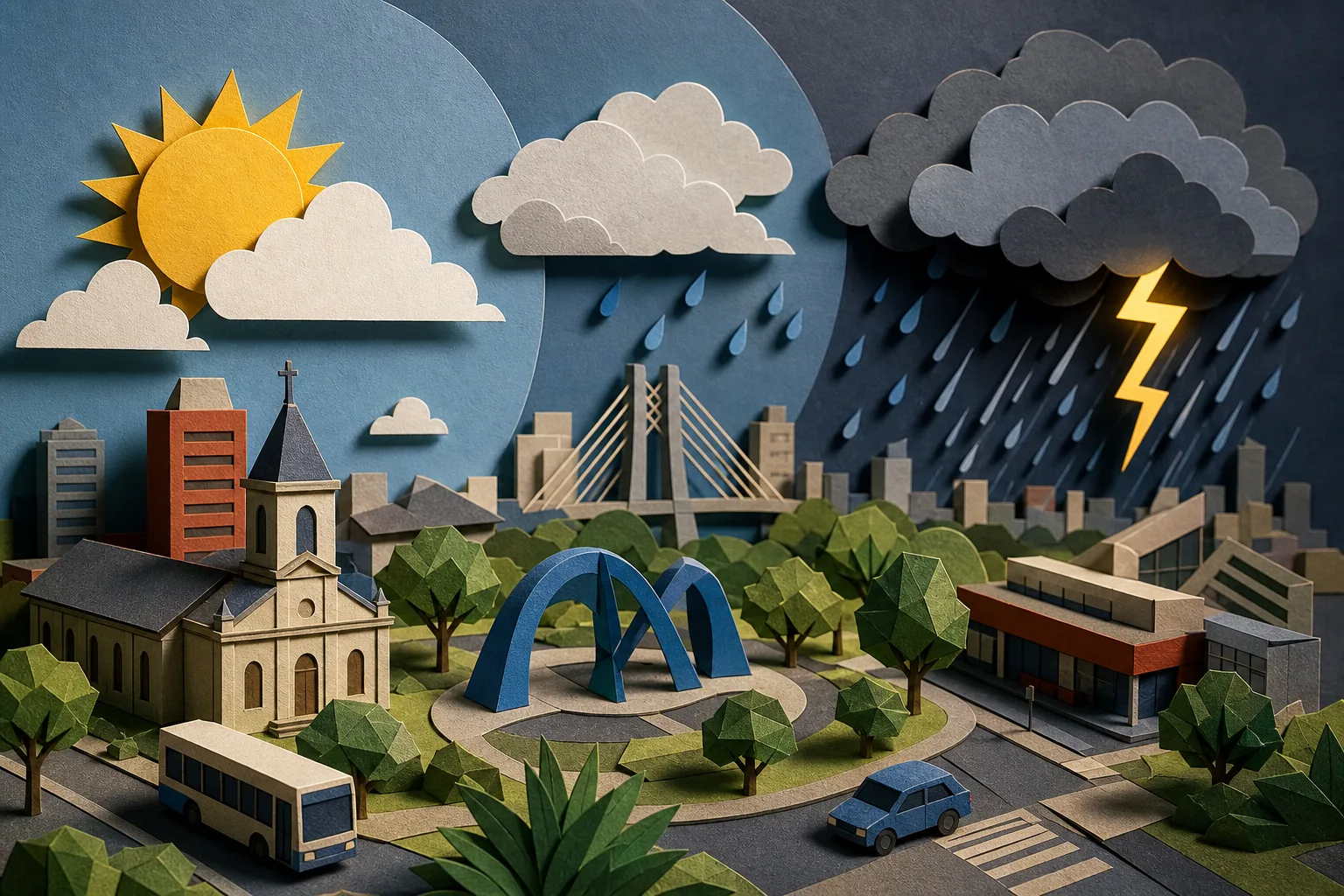 Santo André tem domingo com instabilidade e previsão de chuva forte à noite