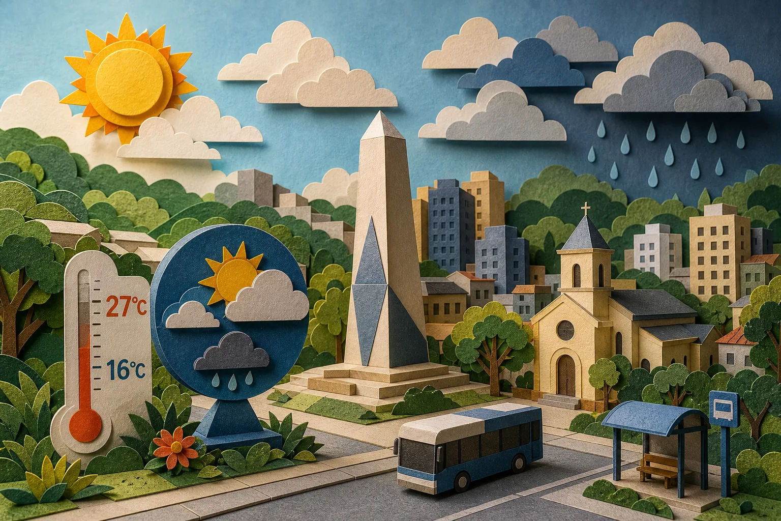 Santo André tem quinta-feira com presença de sol, nebulosidade e máxima de 27°C
