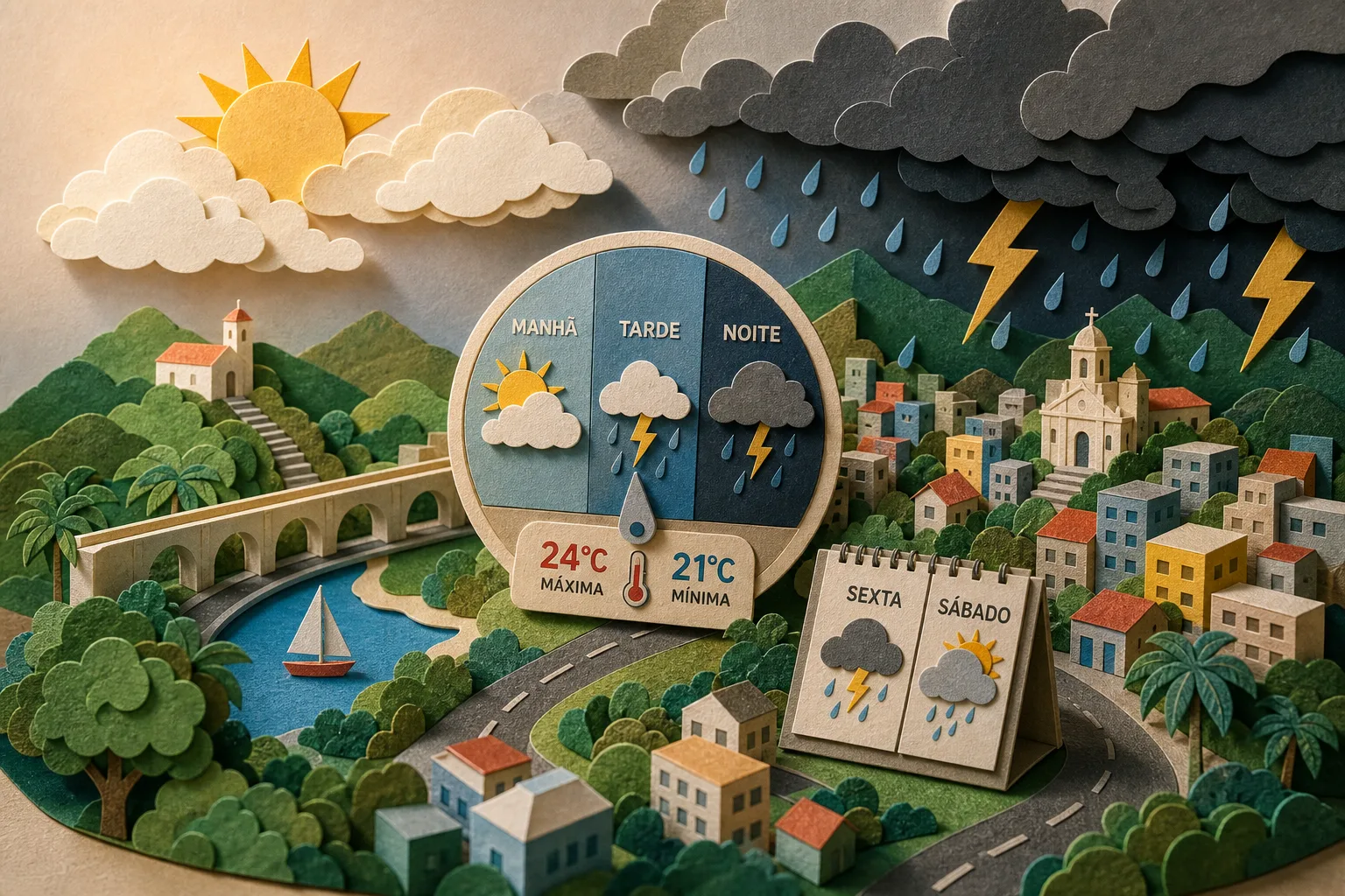 São Gonçalo tem previsão de temporais e clima instável nesta sexta-feira