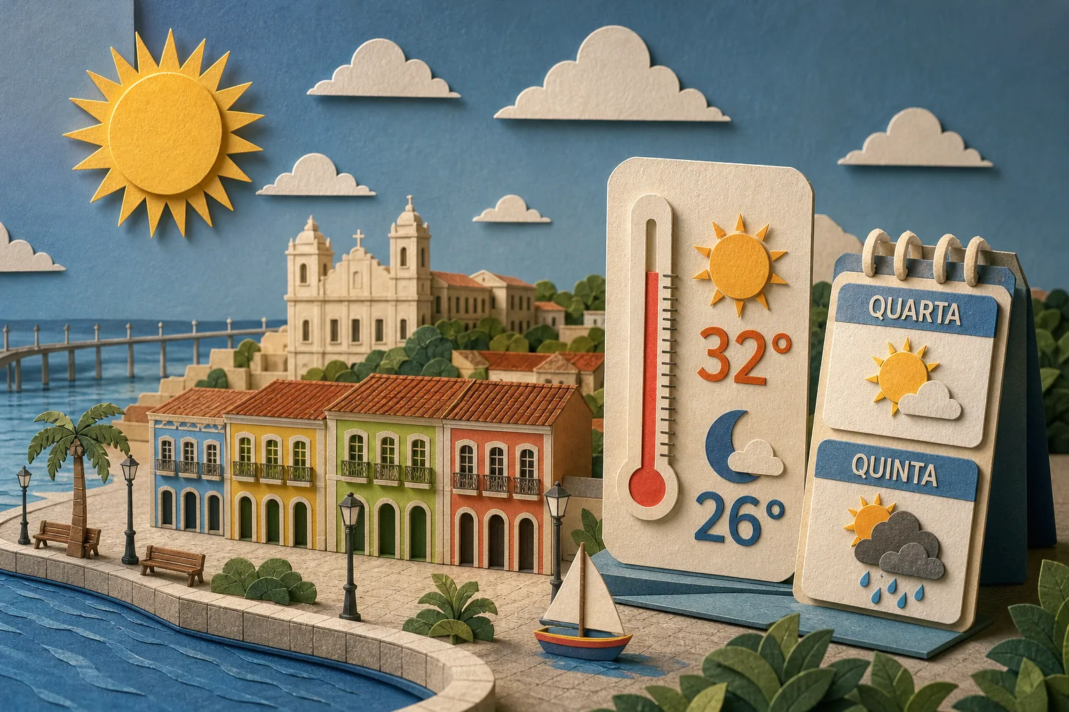 São Luís tem tempo firme e calor nesta quarta-feira com máxima de 32ºC