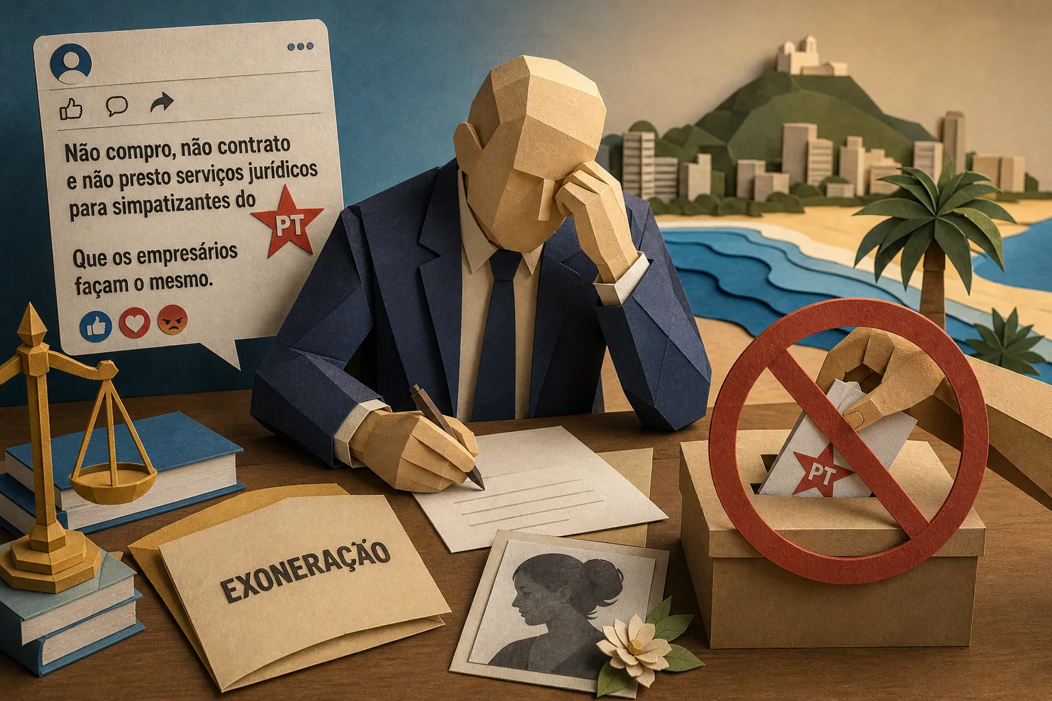 Secretário-adjunto de Guarujá renuncia após defender veto a eleitores do PT