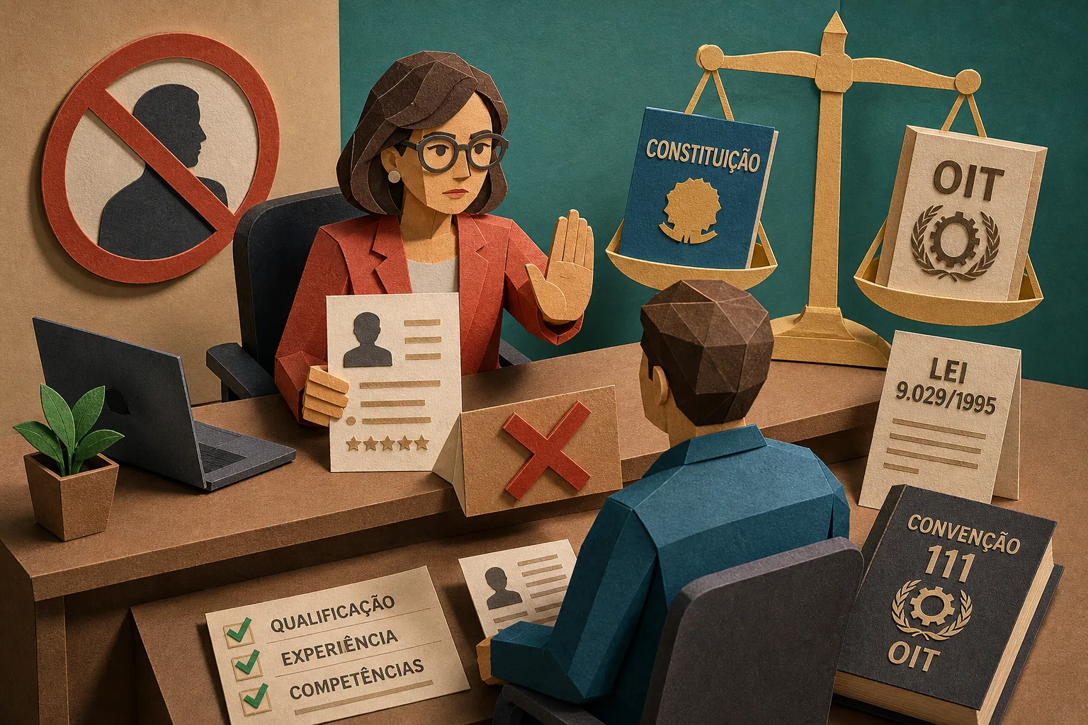 Seleção de emprego baseada em ideologia política é proibida pela legislação