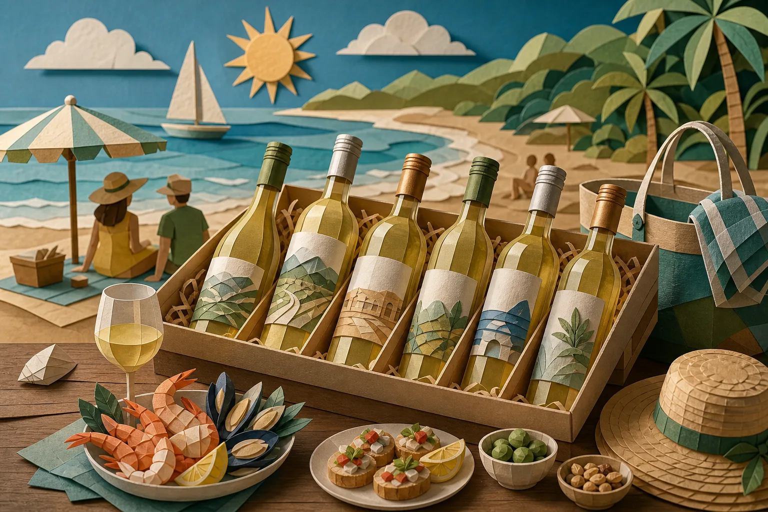 Seleção reúne opções leves e práticas de vinho branco ideais para os dias de praia
