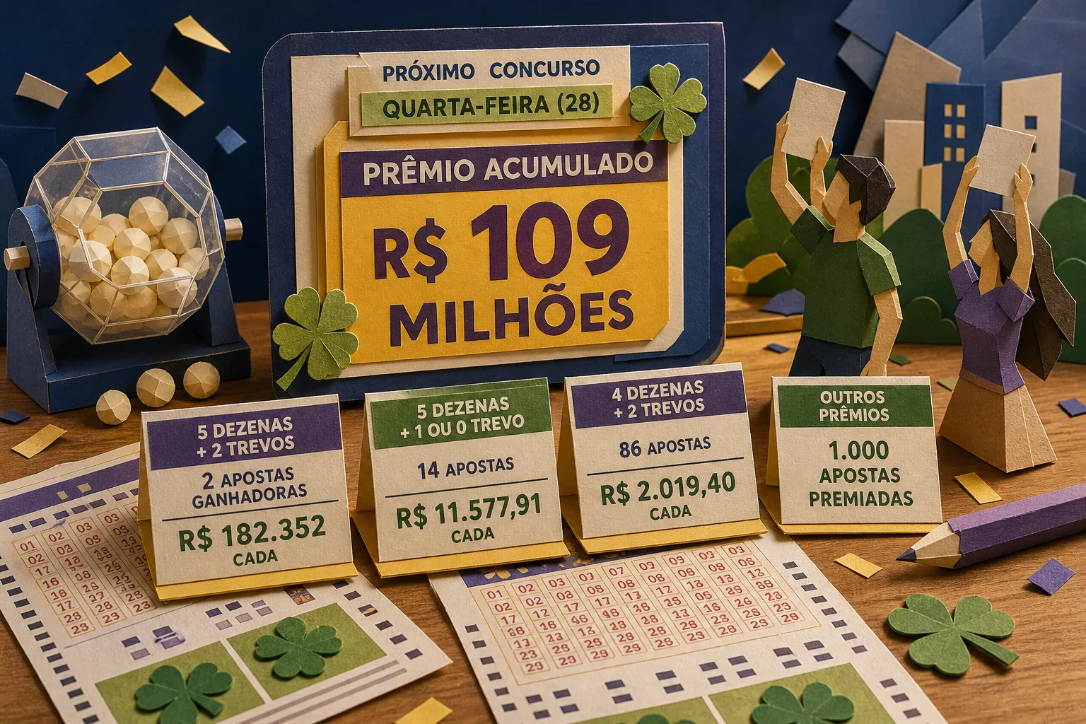 Sem apostas premiadas na faixa principal, +Milionária vai a R$ 109 milhões