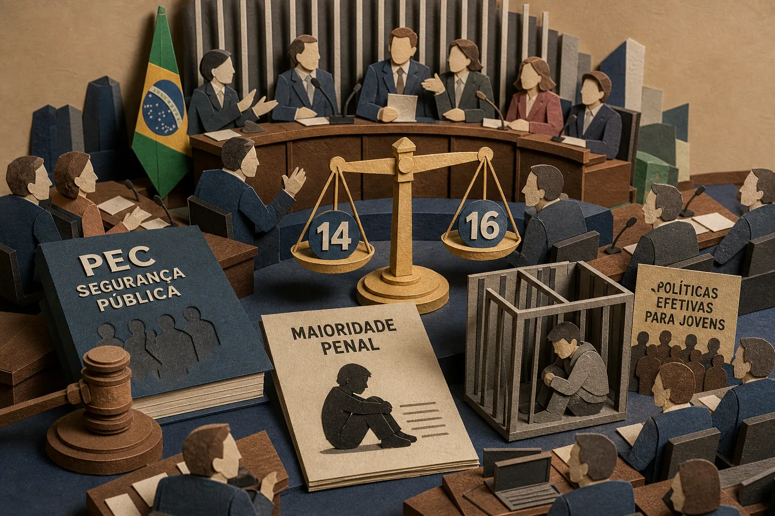Senado debate inclusão da maioridade penal na PEC da Segurança Pública