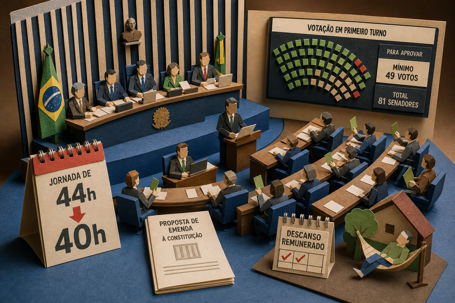 Senado inicia votação de PEC que reduz jornada de trabalho para 40 horas semanais