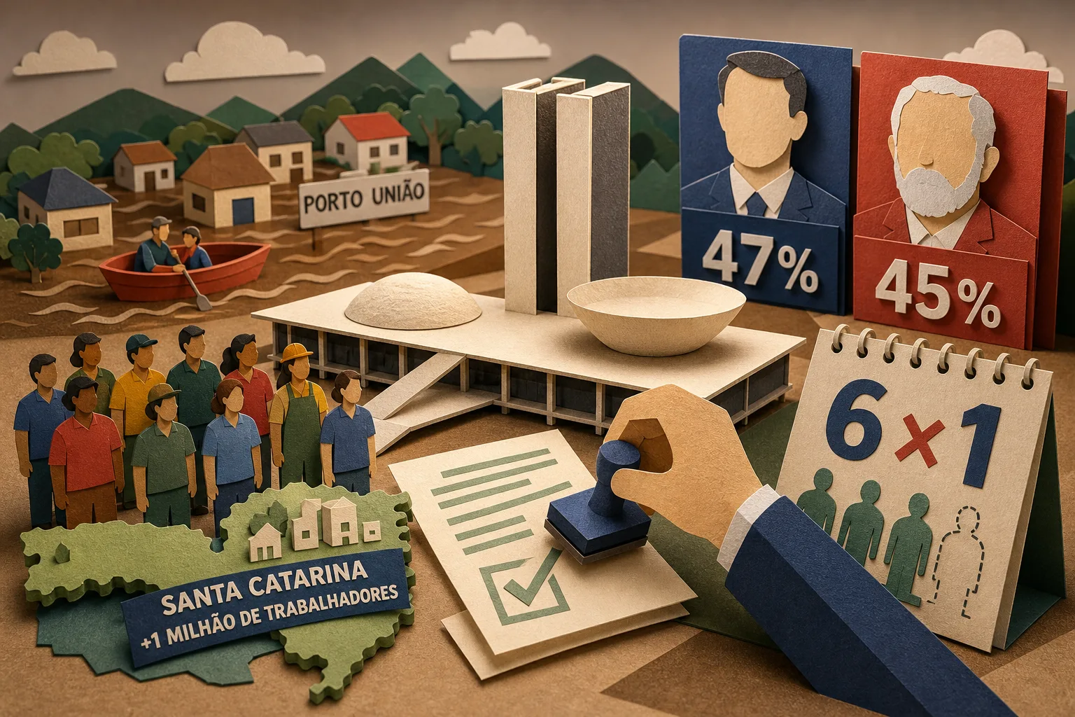Senado promulga fim da jornada 6x1 e alteração atinge 1 milhão de trabalhadores em SC