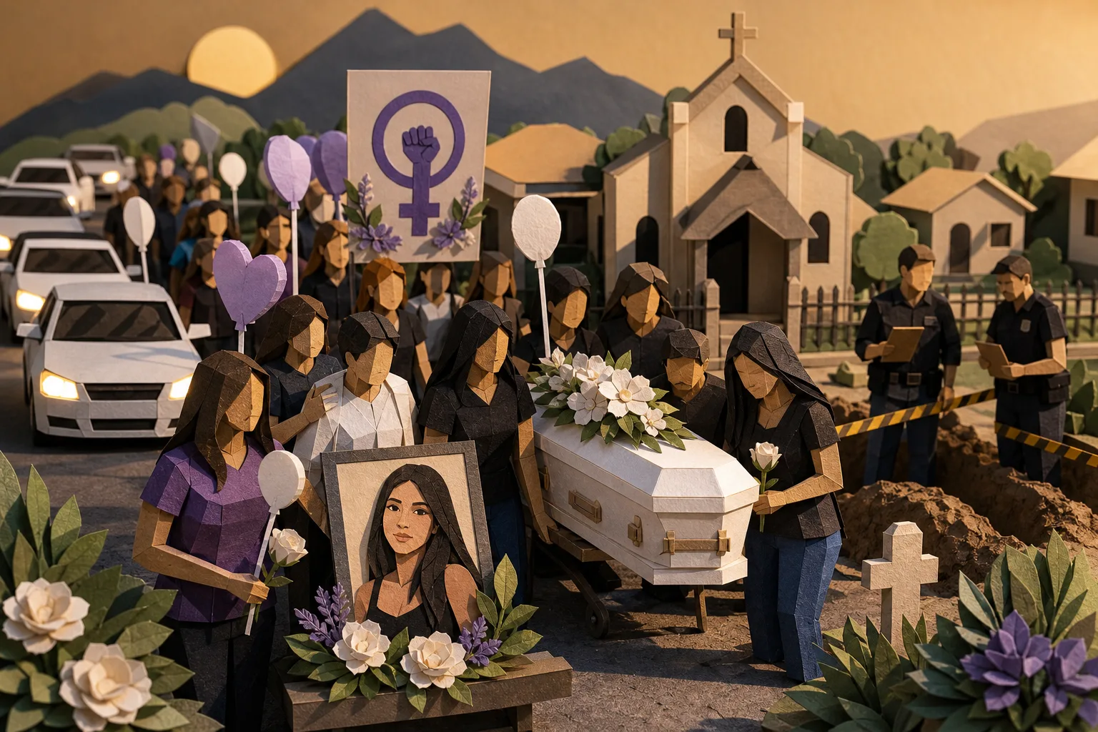 Sepultamento de jovem assassinada na Grande BH é marcado por homenagens e protestos