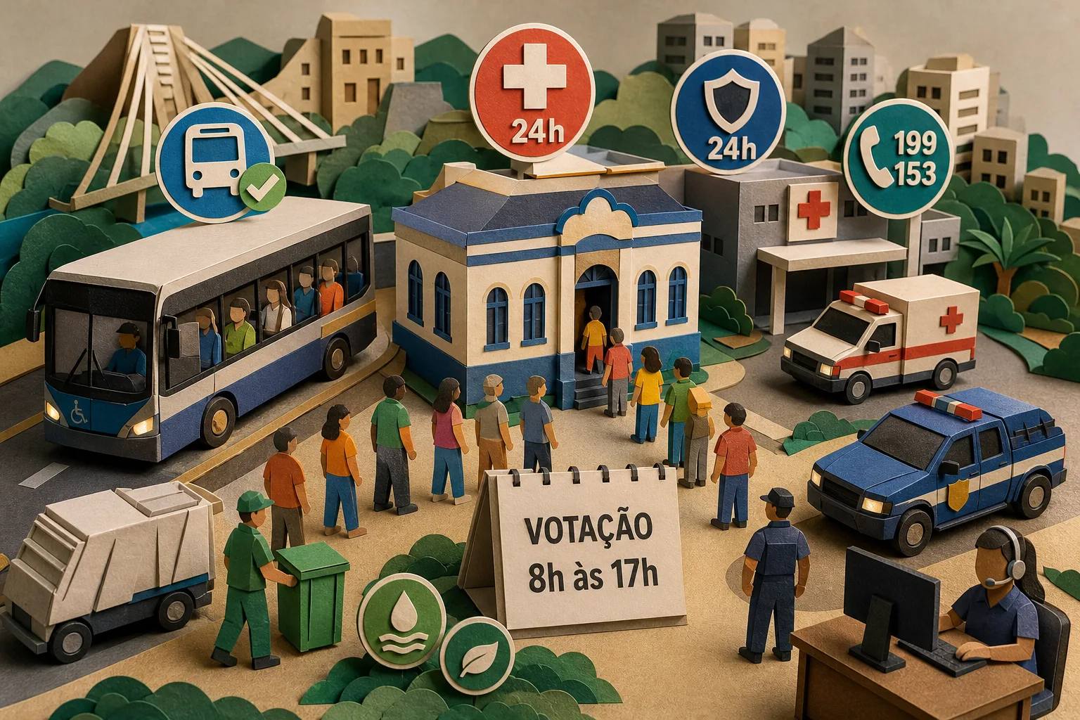 Serviços públicos de Juiz de Fora têm horários especiais no domingo de votação