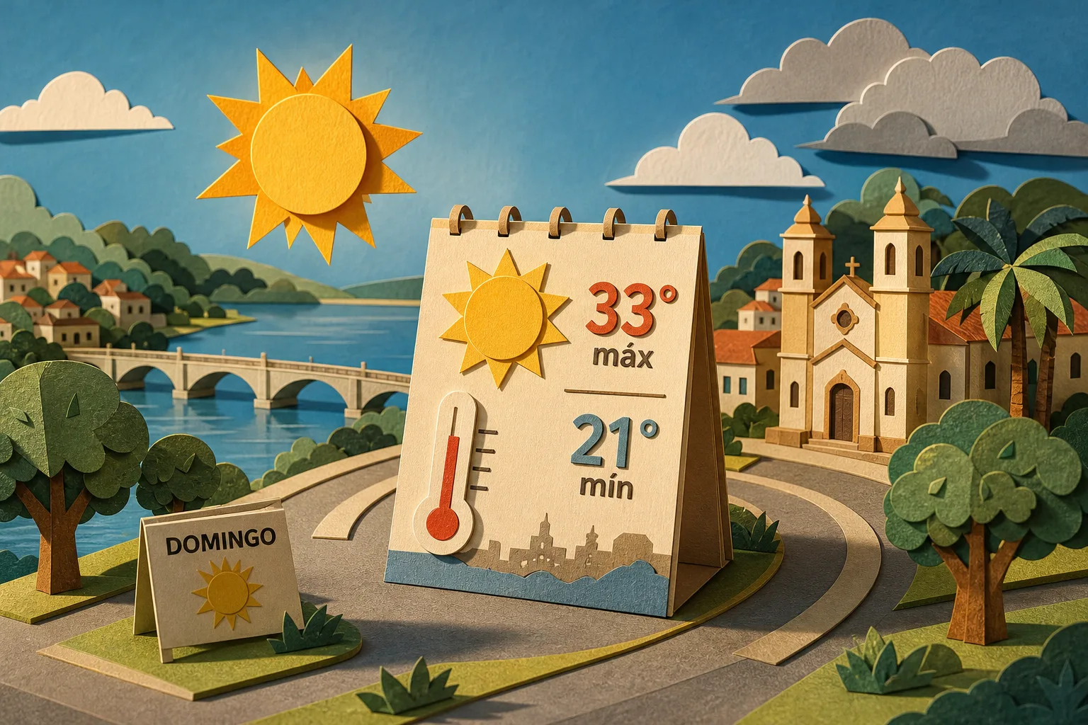 Sete Lagoas terá dia ensolarado e temperaturas de até 33ºC neste domingo