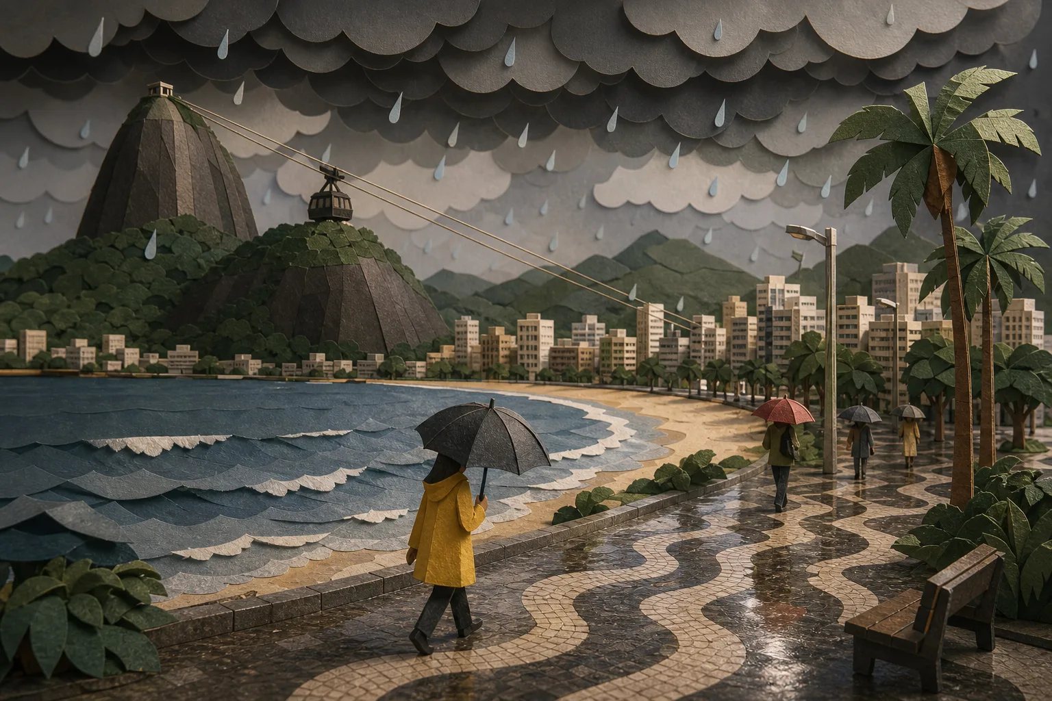 Sexta-feira no Rio de Janeiro será marcada por tempo fechado e chuva constante
