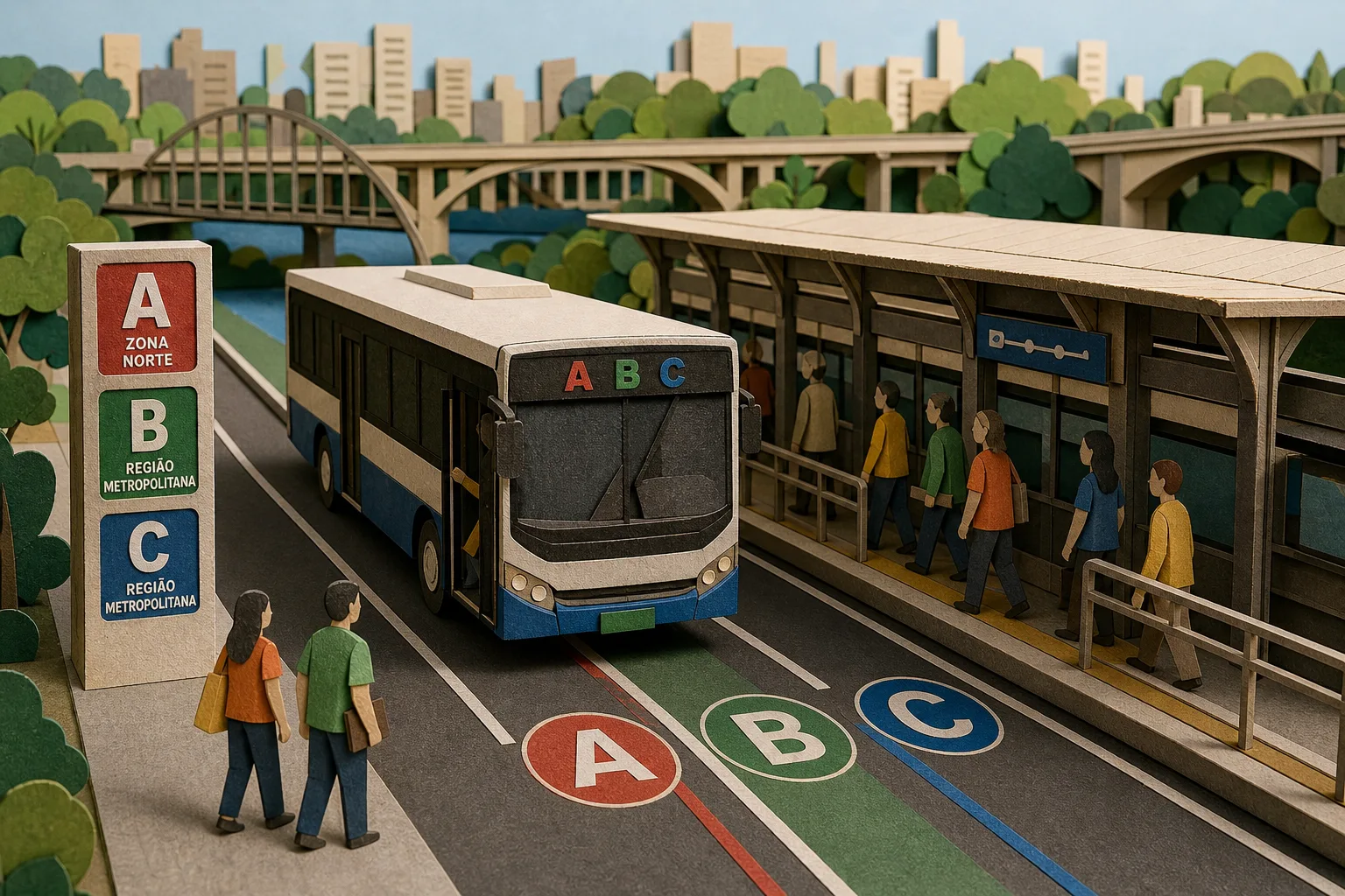 Sistema de letras nos coletivos de Porto Alegre define rotas e agiliza viagens