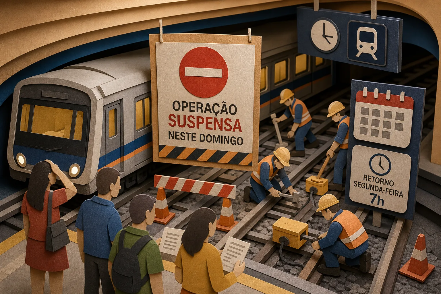 Sistema metroviário do DF suspende operação no domingo para intervenções