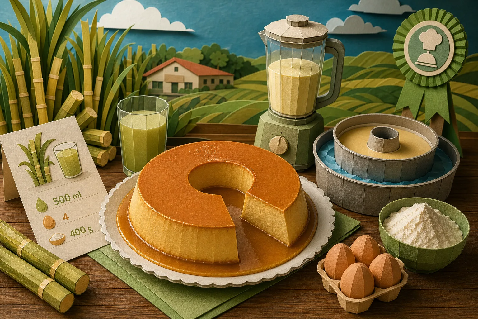 Sobremesa feita com caldo de cana disputa final de concurso culinário paranaense