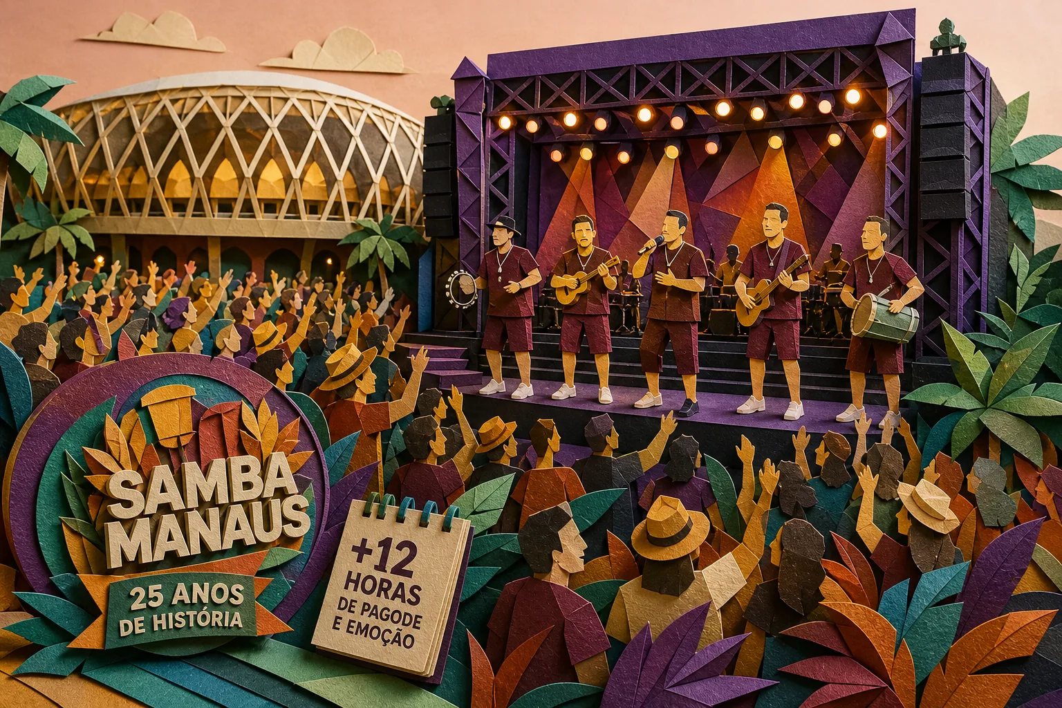 Sorriso Maroto faz show nostálgico na última edição do festival Samba Manaus