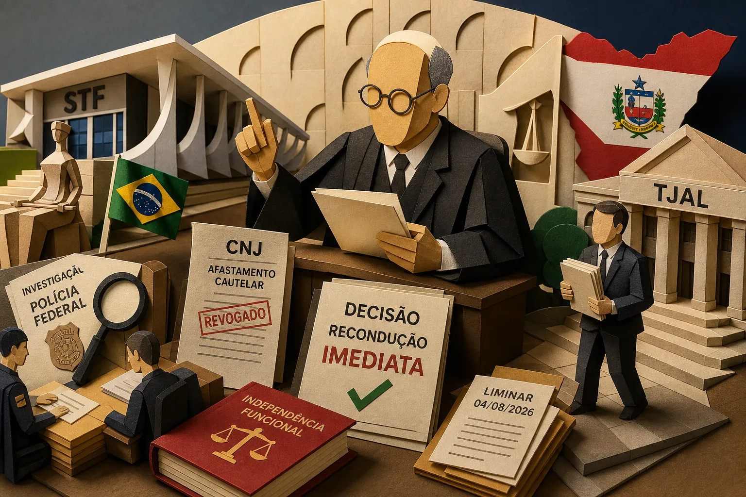 STF revoga decisão do CNJ e reconduz magistrado alagoano ao cargo no tribunal