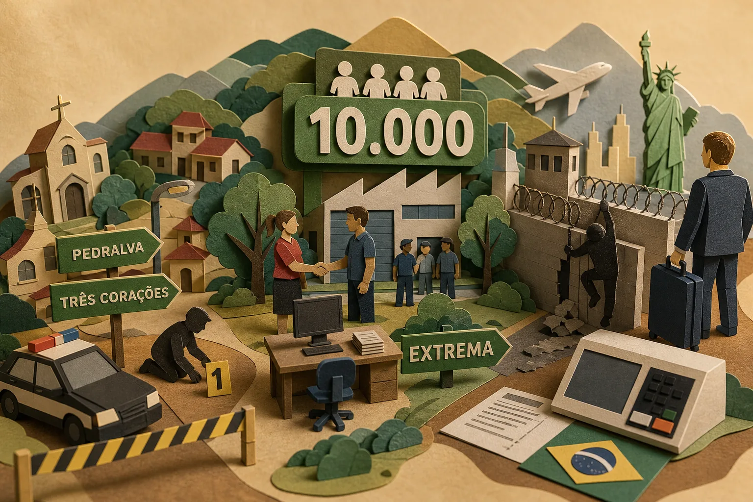 Sul de Minas registra criação de 10 mil empregos, fuga em presídio e latrocínio