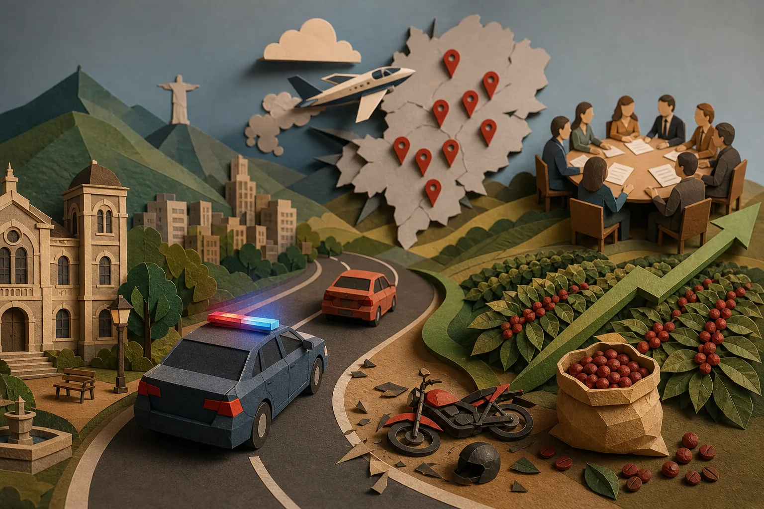 Sul de Minas registra ocorrências policiais graves e avanço na área de cafeicultura