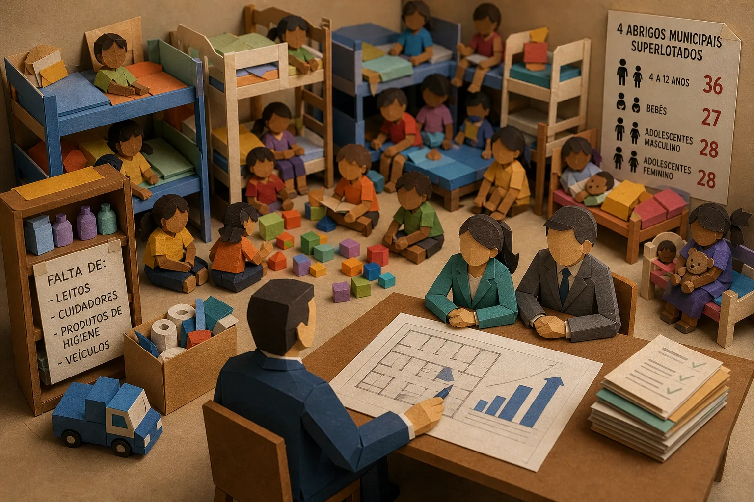Superlotação em unidades de acolhimento infantil atinge 80% em Campo Grande