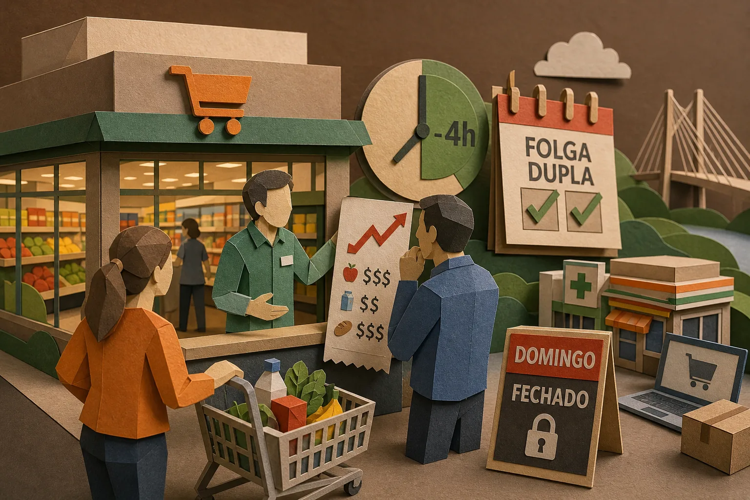 Supermercados gaúchos projetam reajuste de preços e mudança no atendimento