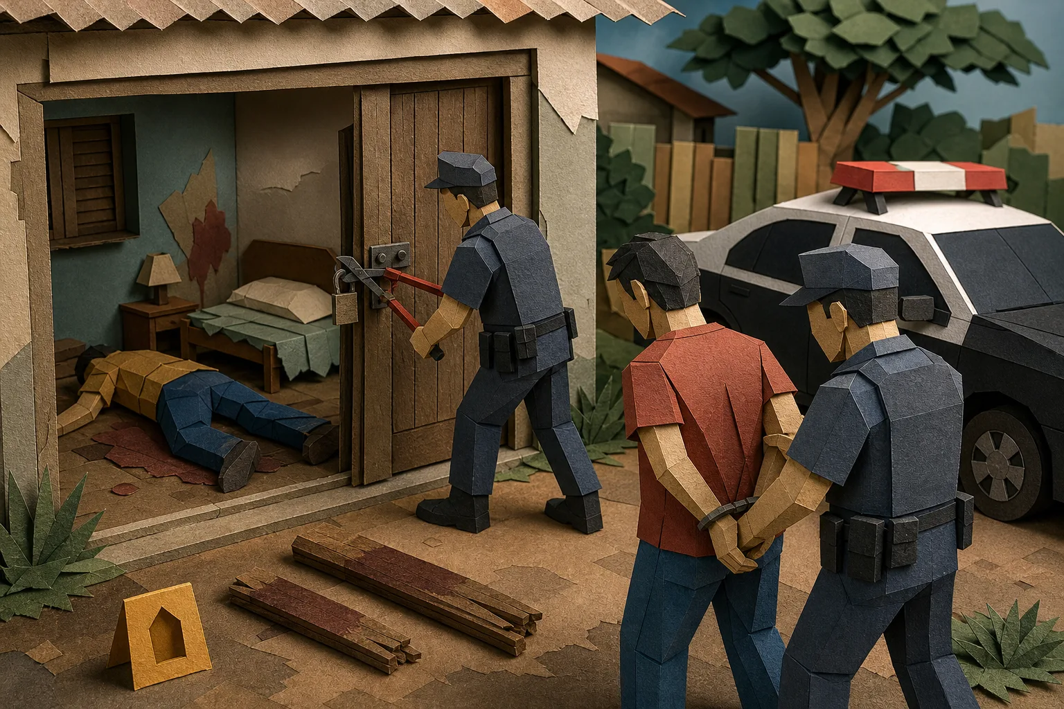 Suspeito é detido em Ibirá após confessar espancamento fatal durante briga em residência