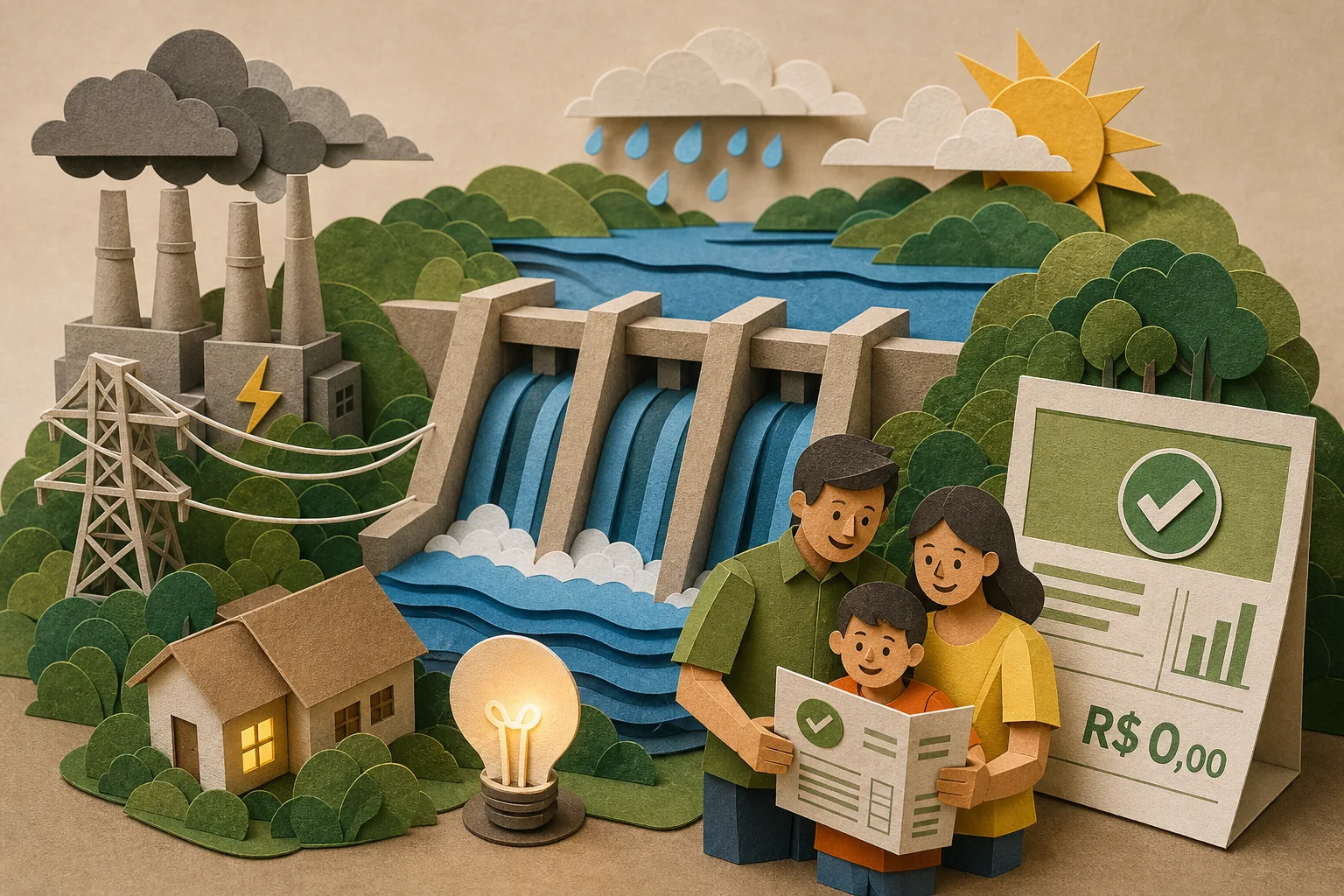 Tarifa de energia elétrica segue sem custo adicional aos consumidores em novembro